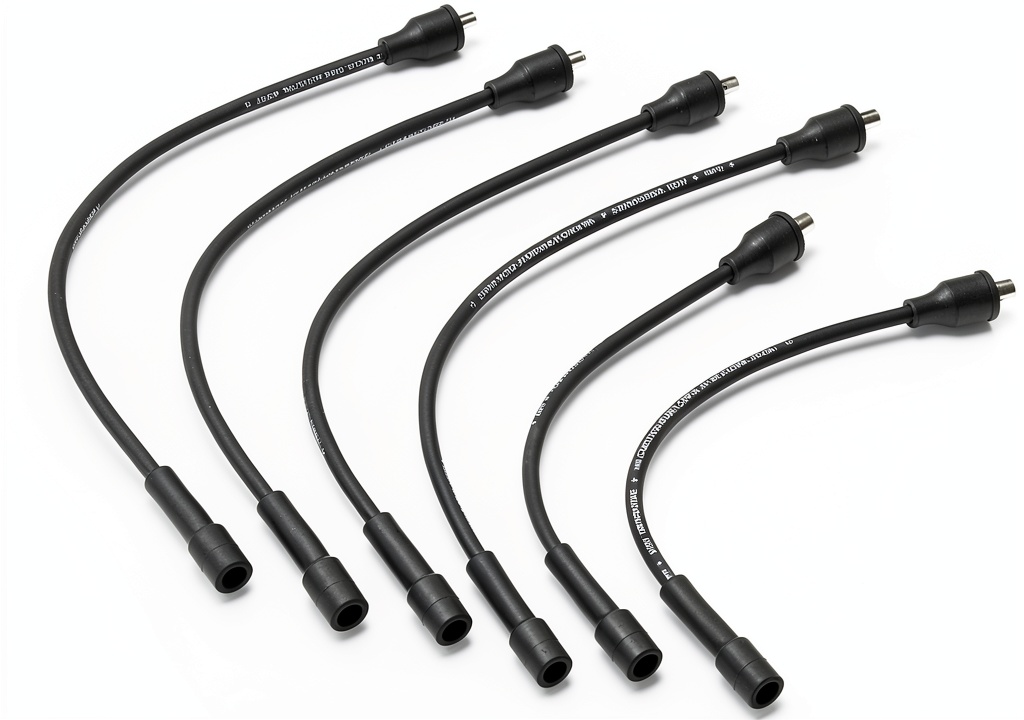 Installing silicone ignition coil lead wire in a car engine bay