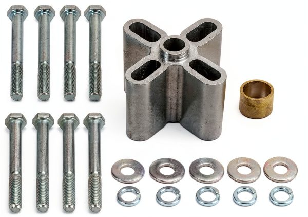 Derale Transmission Cooler Fan Spacer Aluminum 2in Universal Fit-0