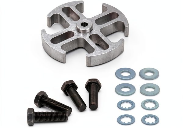 Flex-a-lite Car Fan Spacer Kit Silver 1/2" Thick Exhaust Fan Spacer-0