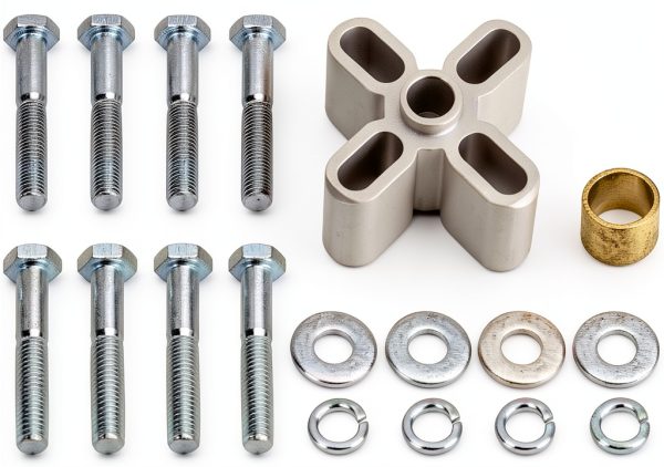 Derale Exhaust Fan Spacer 31510 Silver Aluminum 1 Inch Lightweight-0