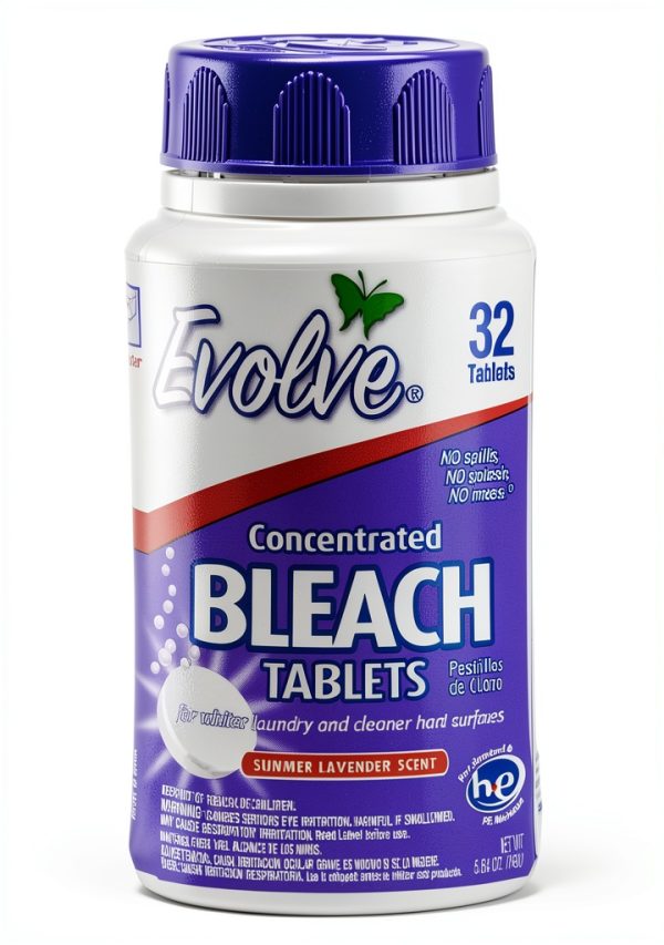 Evolve Concentrated Bleach Tablets - 2 Pack Summer Lavender - 32 Count-0