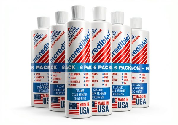 Stain Remover INCREDIBLE! Commercial 16oz x6 Carpet & Fabric Cleaner-0