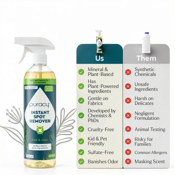 Puracy Laundry Stain Remover 25 Fl Oz Spot Cleaner Plant Enzyme-6