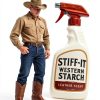 Western Cowboy Starch by Stiff-it Starch with Leather Scent Easy Pour-2