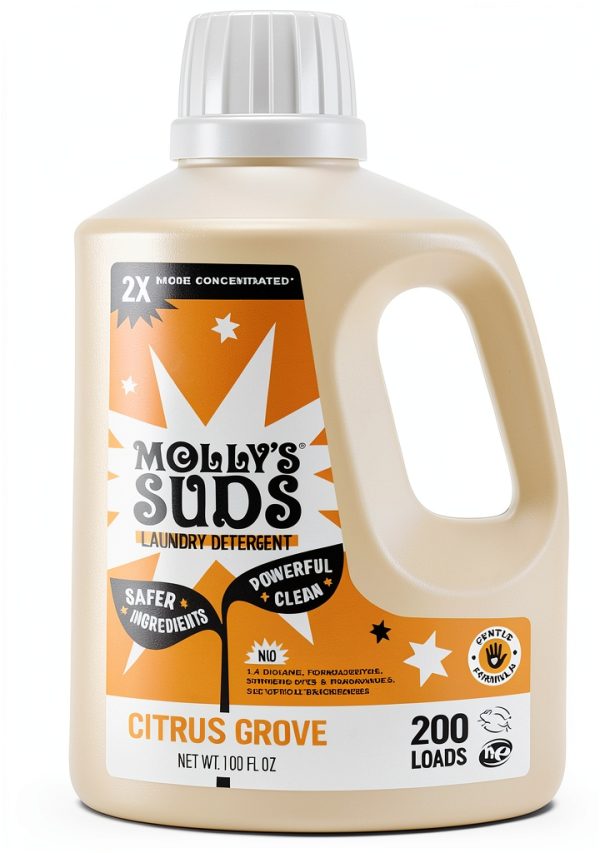 Molly's Suds Liquid Laundry Detergent HE Citrus Grove 100oz-0