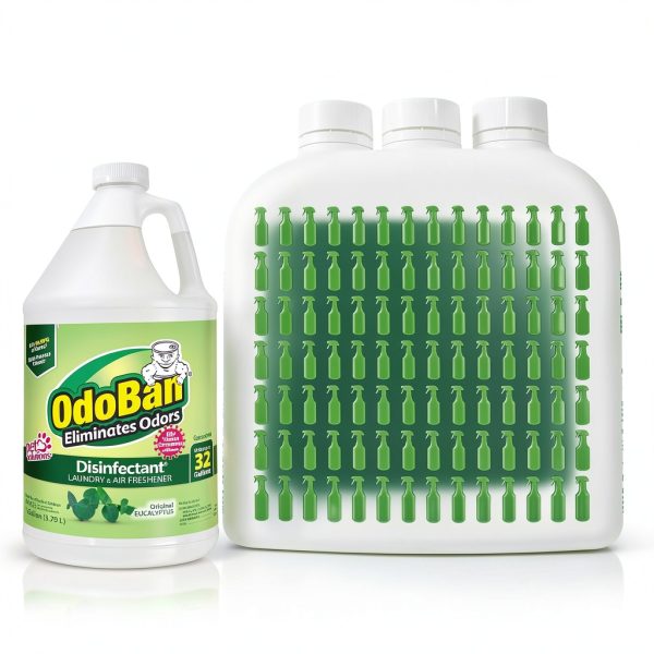 OdoBan Disinfectant & Odor Eliminator, Eucalyptus 32 oz + 1 Gallon-4